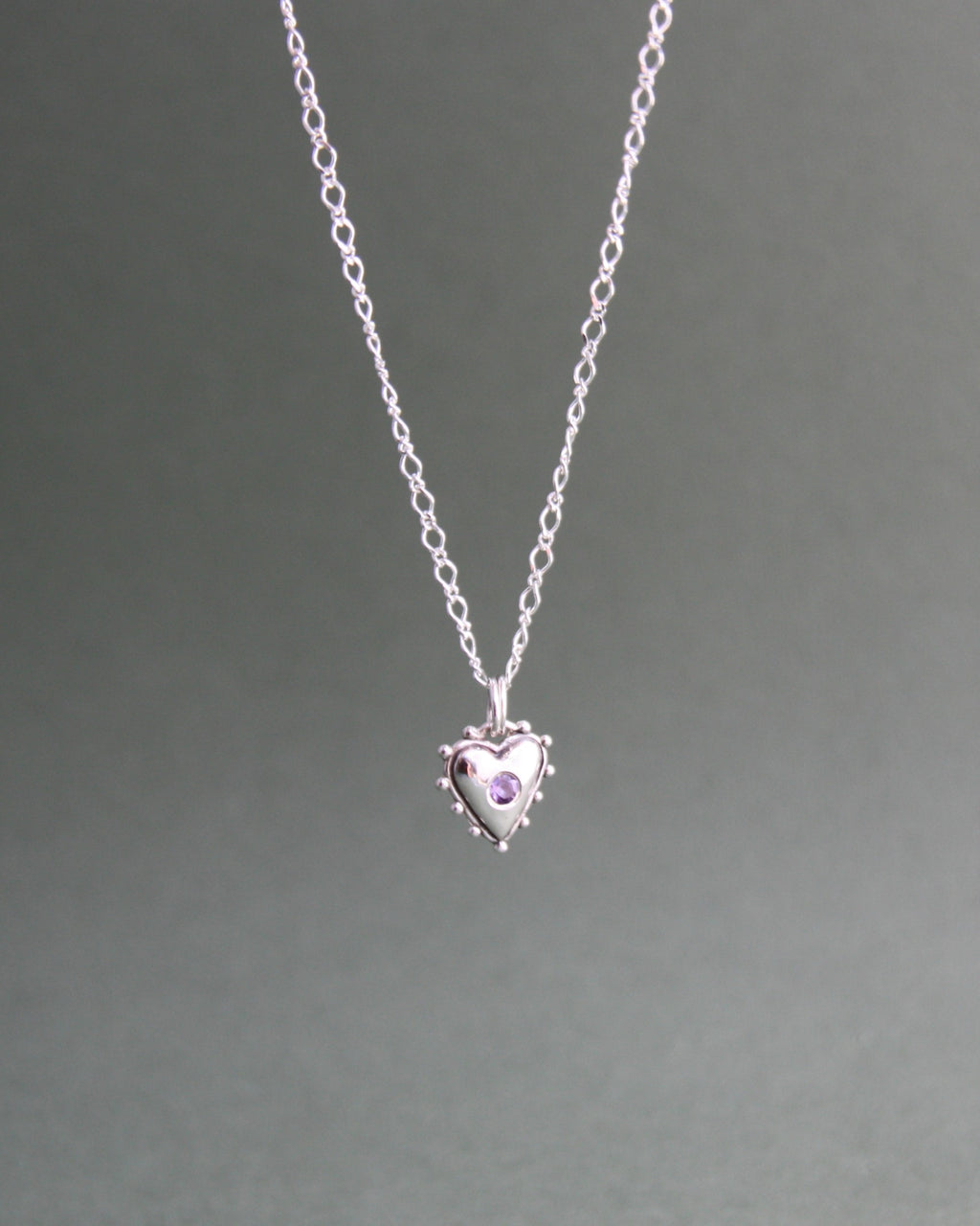 'Anya Necklace Flush Set Amethyst