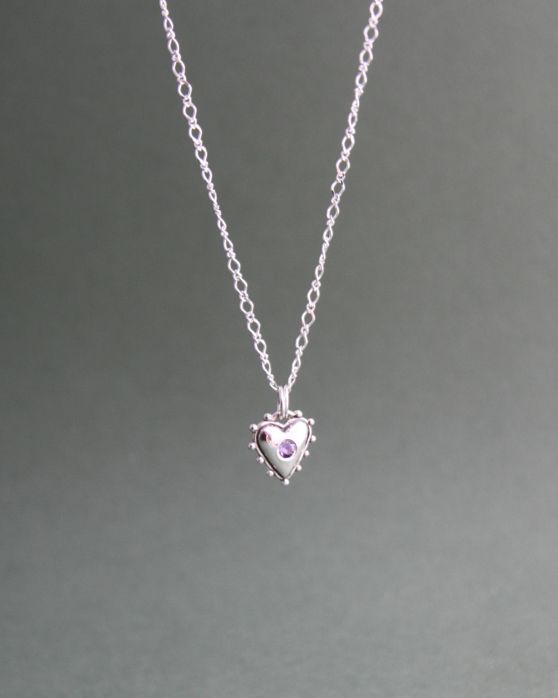 'Anya Necklace Flush Set Amethyst