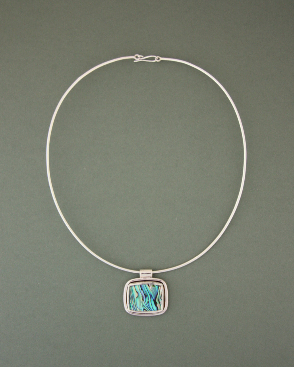 Abalone Wire Necklace