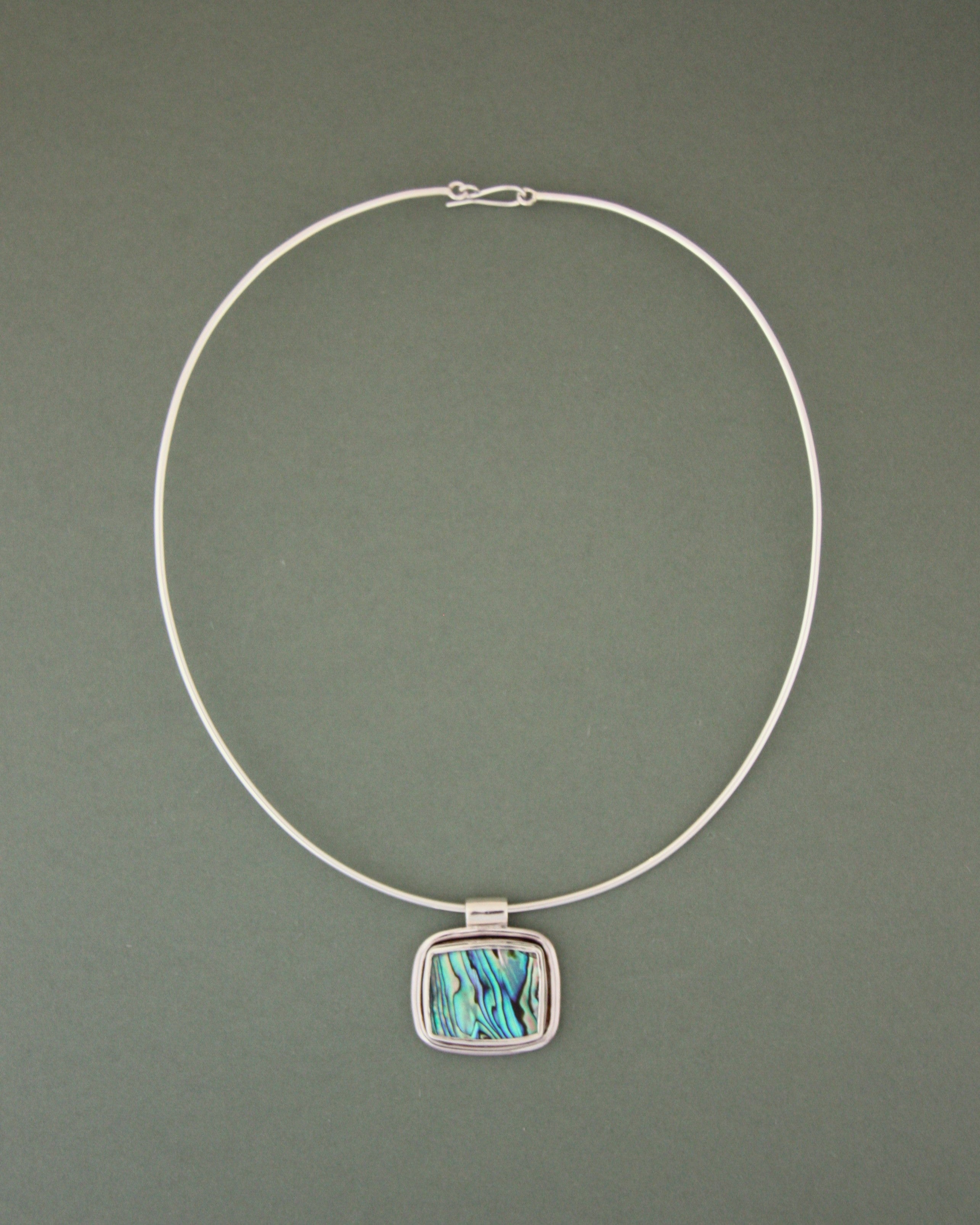 Abalone Wire Necklace