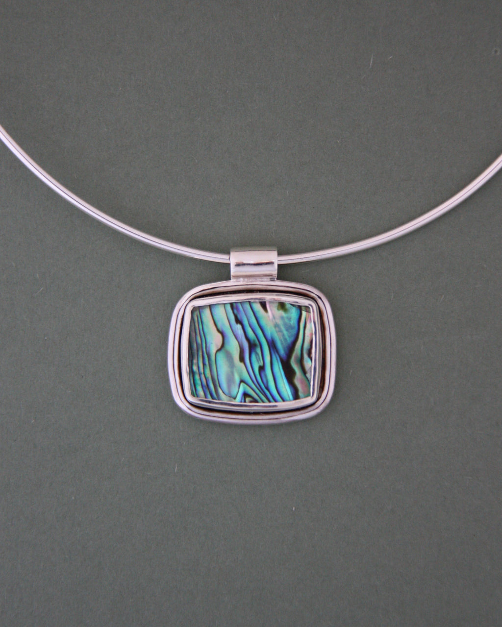 Abalone Wire Necklace