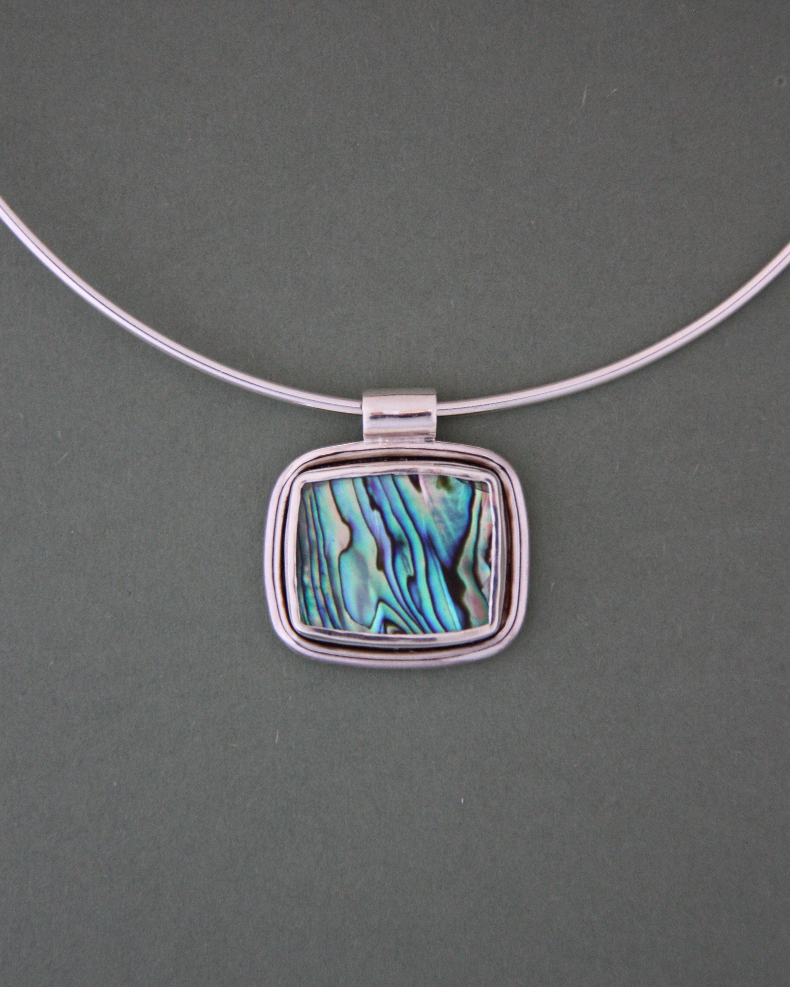 Abalone Wire Necklace