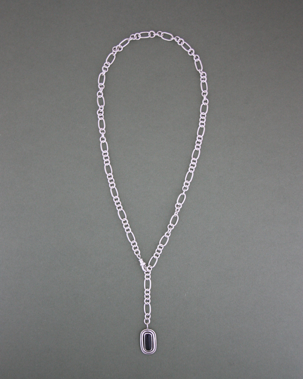 Handmade Chain & Tourmaline Necklace