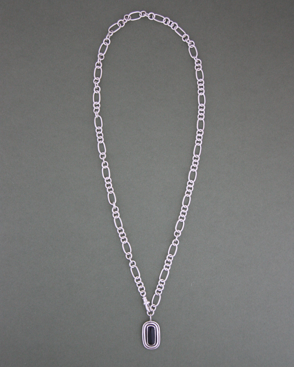 Handmade Chain & Tourmaline Necklace