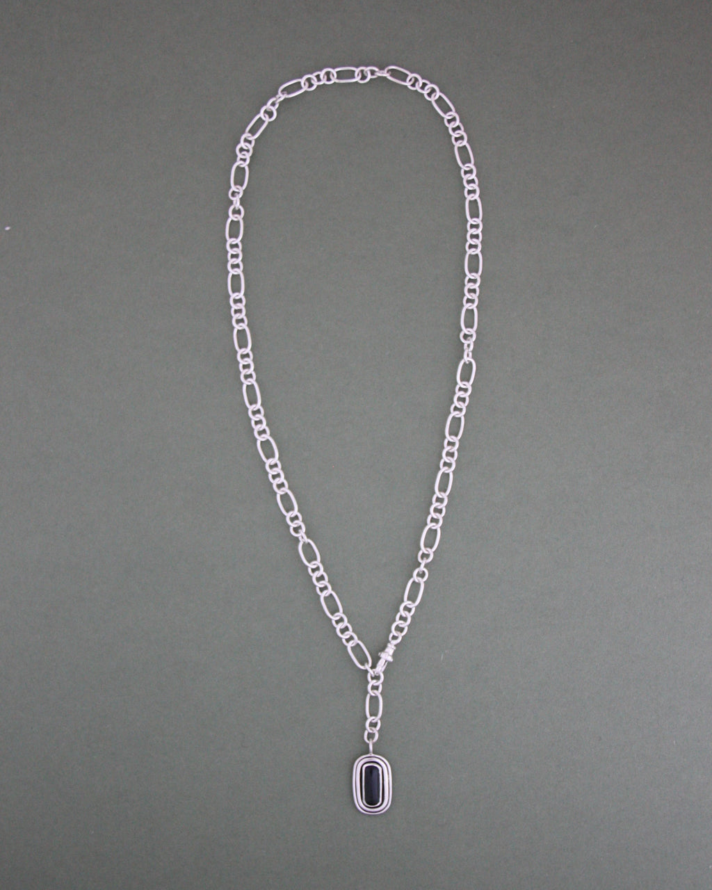 Handmade Chain & Tourmaline Necklace