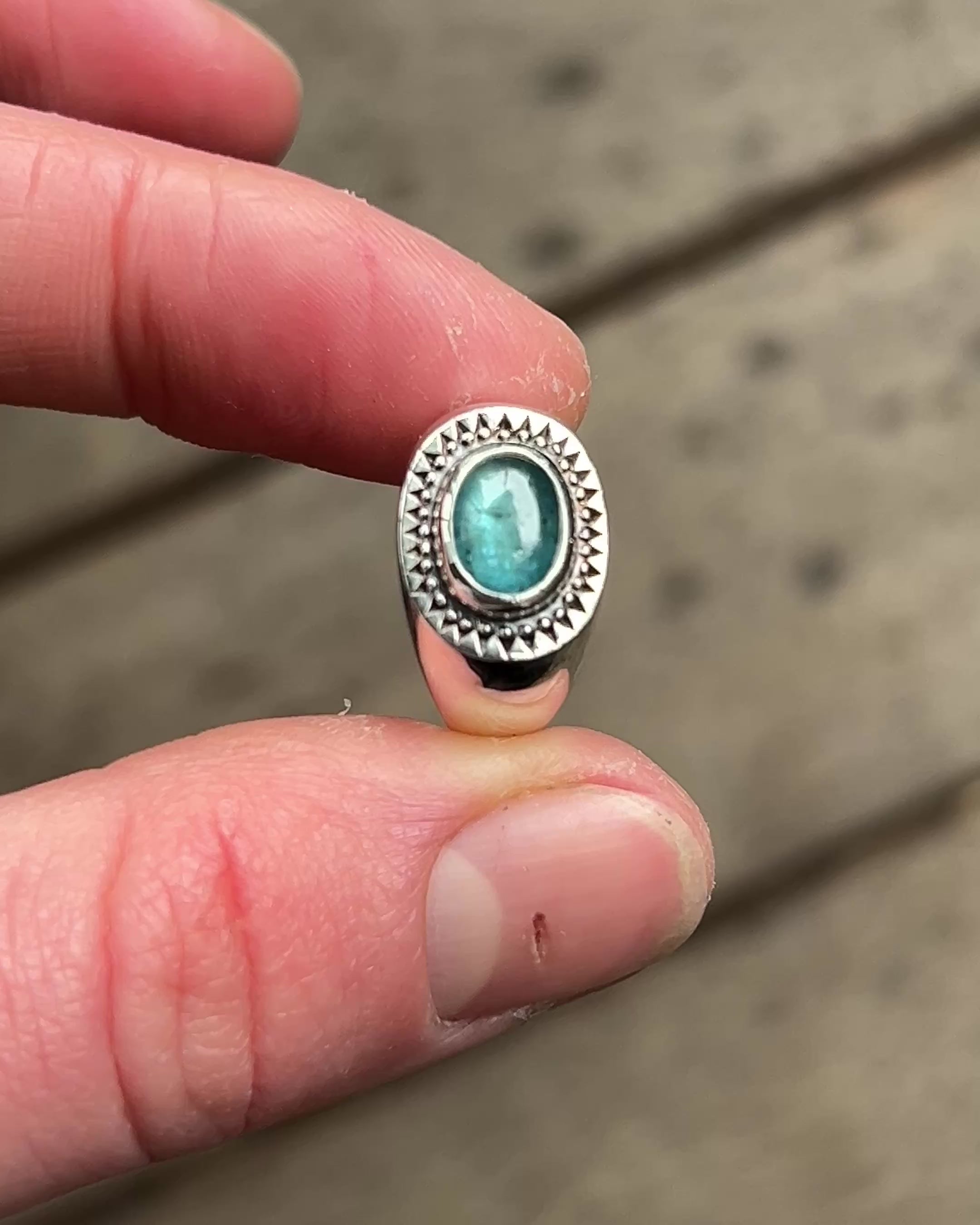 Oval Celestial Kyanite Ring I