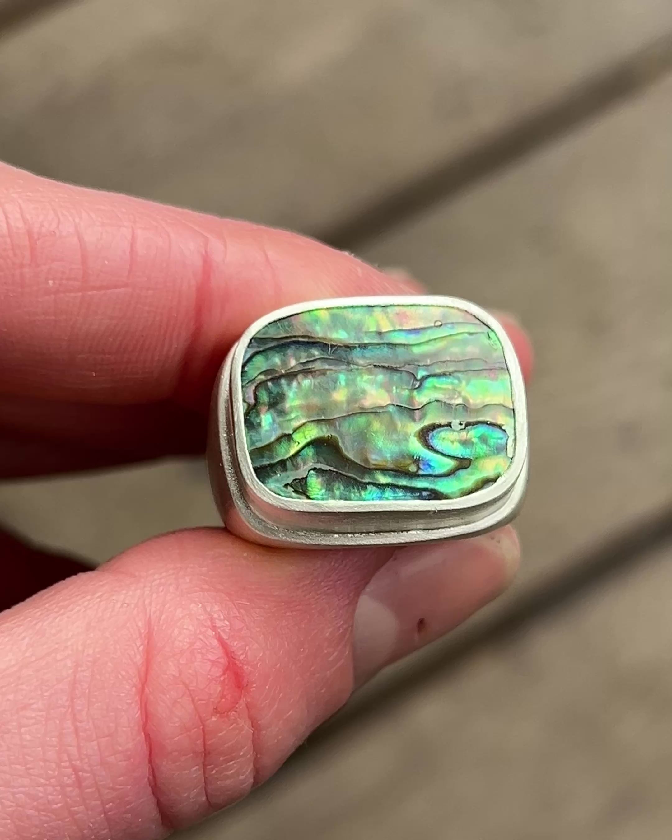 Abalone Signet Satin Finish T 1/2