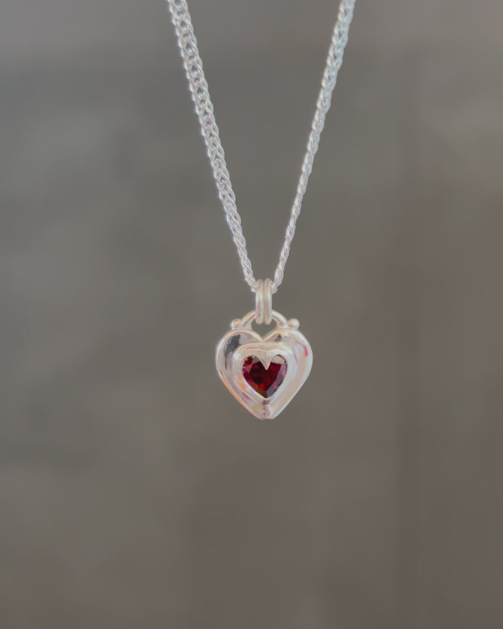Locket Love Garnet Necklace