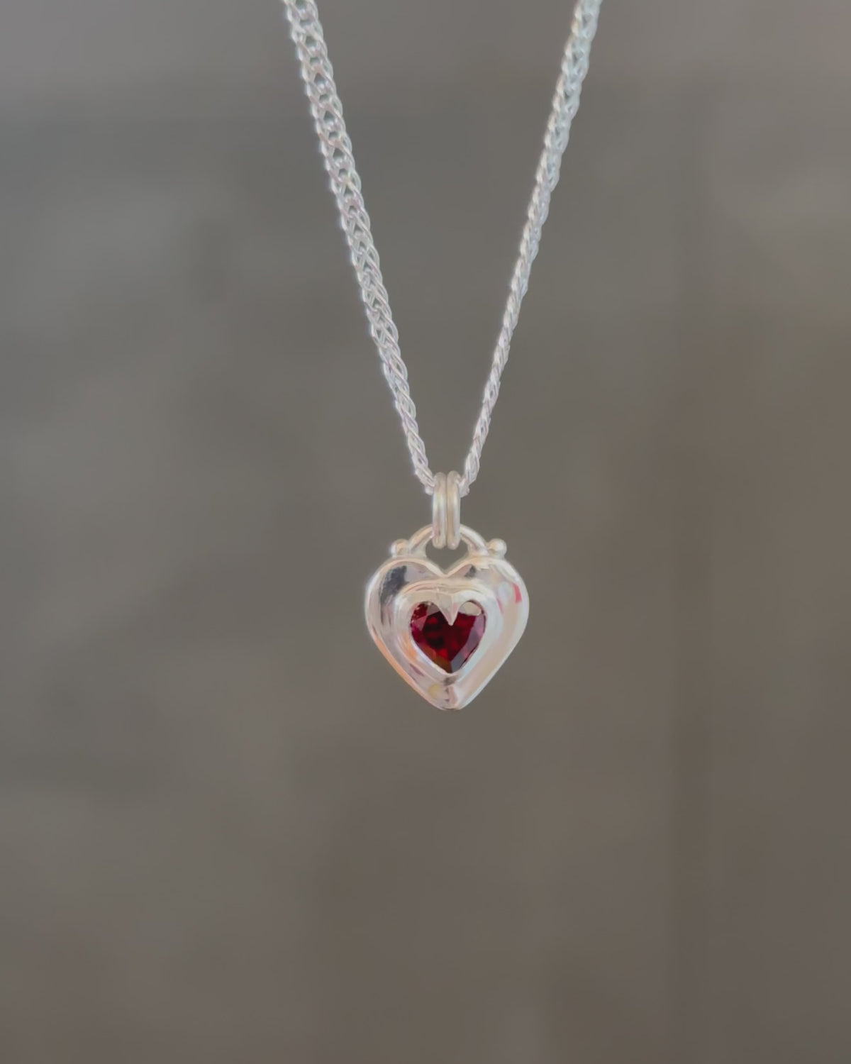Locket Love Garnet Necklace