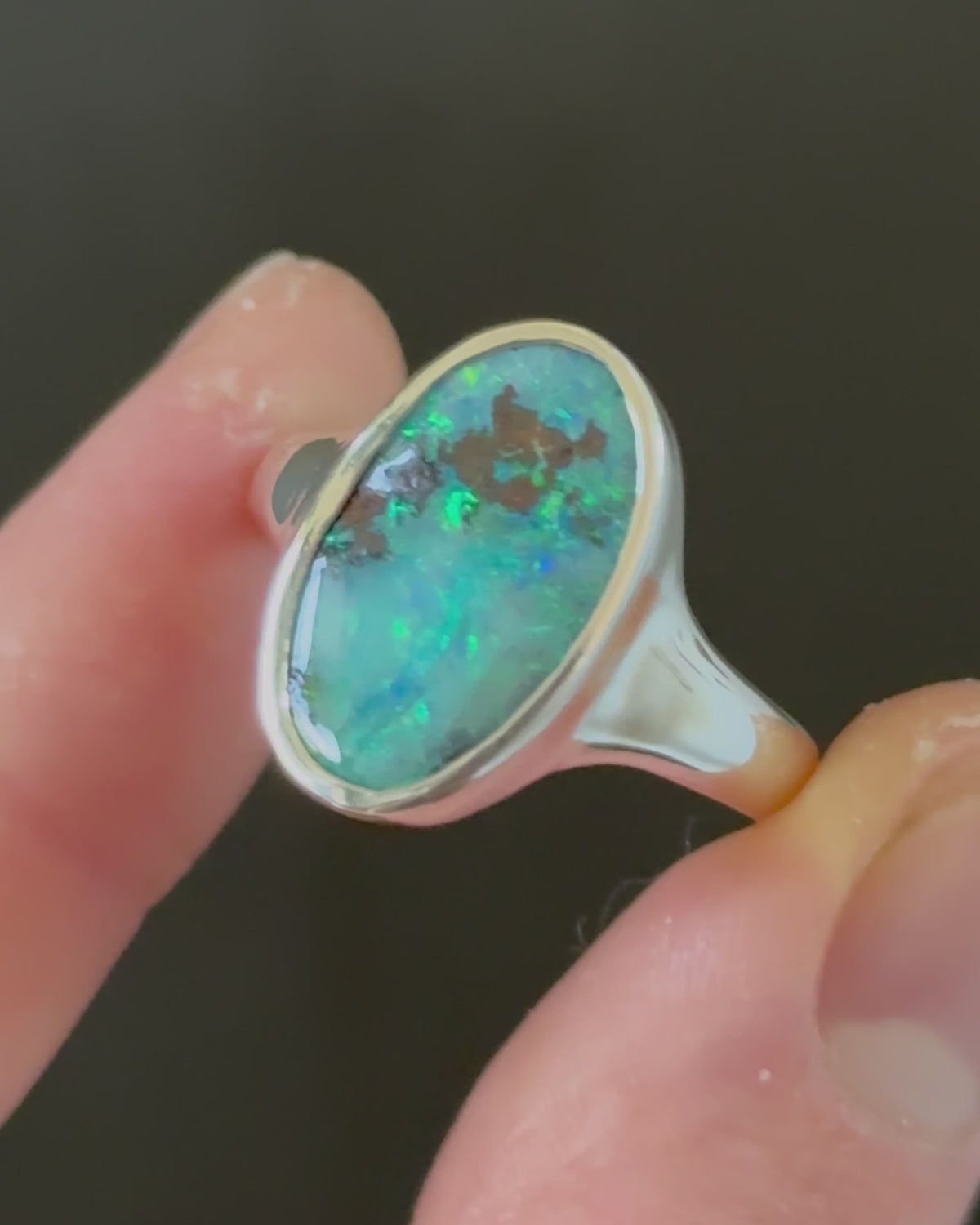 Over The Ocean Opal Ring U