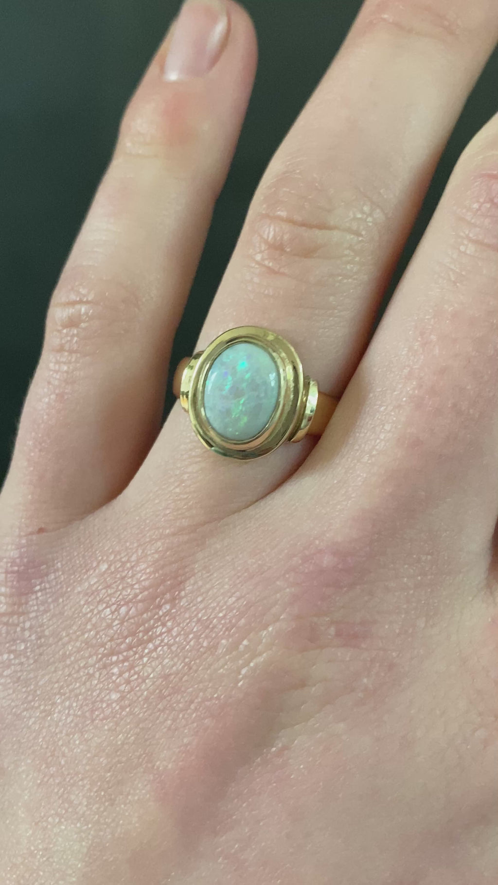 Junpier Gold & Opal Ring N