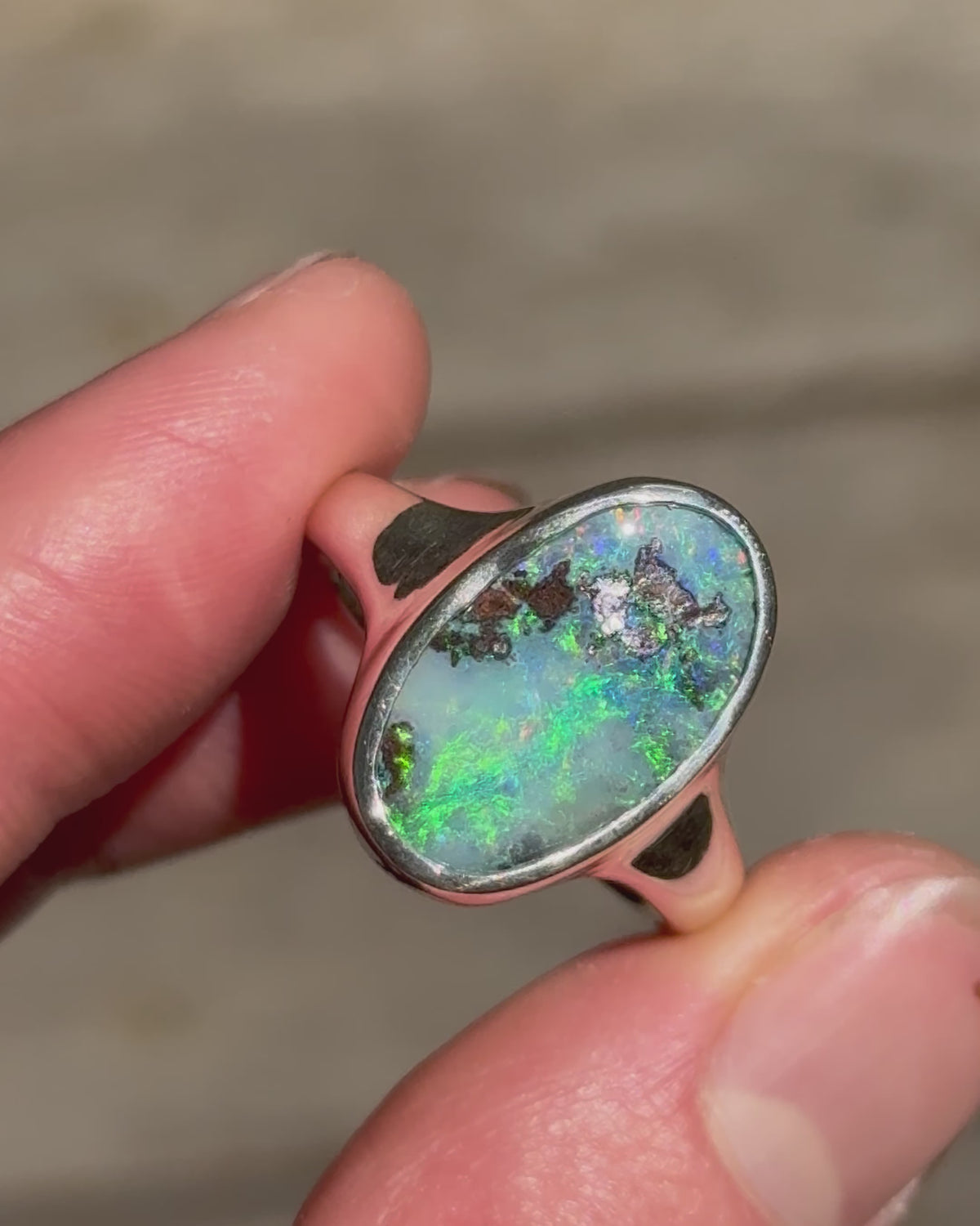 Over The Ocean Opal Ring U